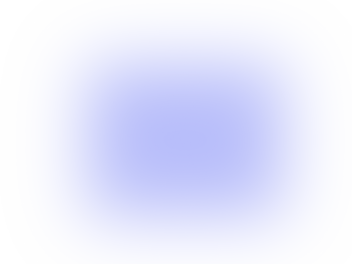 Transparent blue light gradient fades